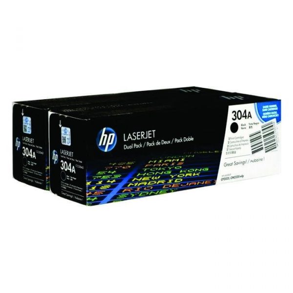 HP - Color LaserJet CP2025 Dual Pack Cartridge [CC530AD]