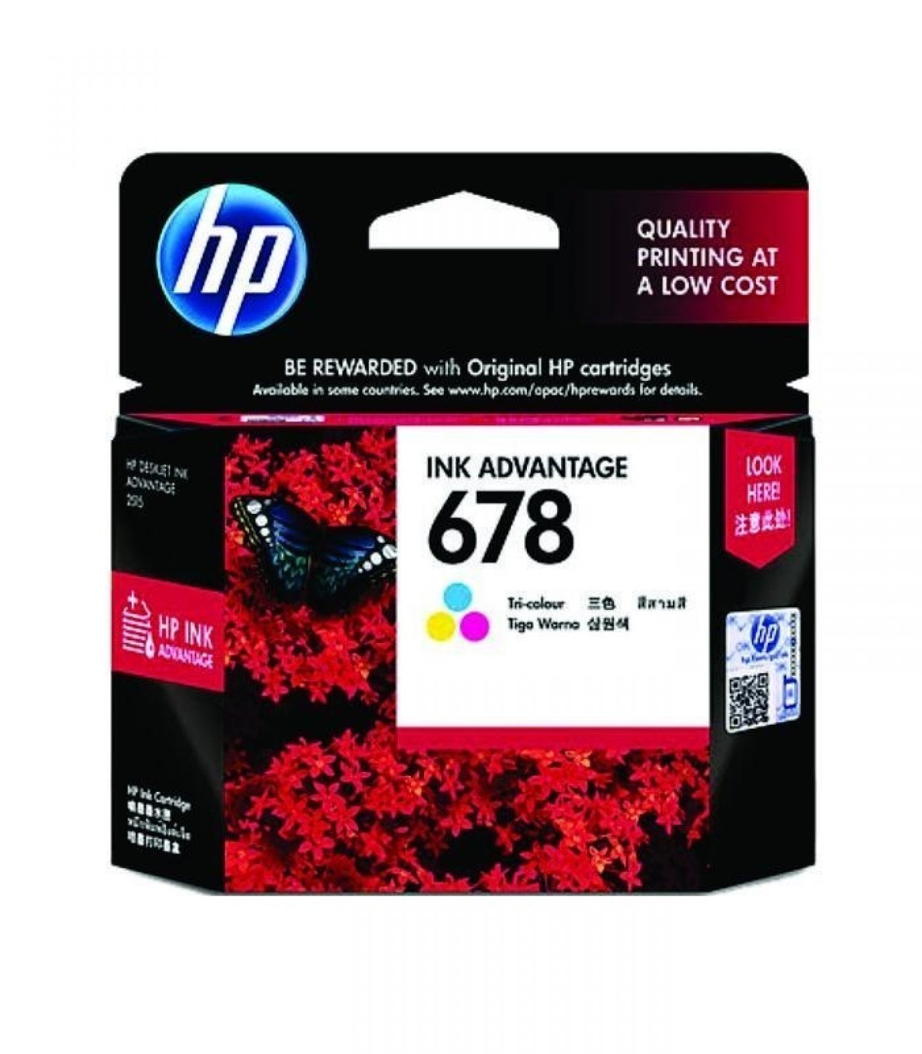 HP - 678 Tri-color Ink Cartridge [CZ108AA]