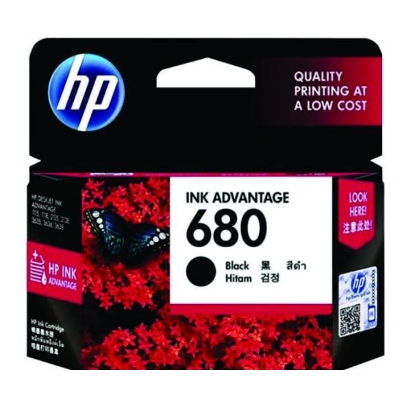 HP - 680 Black Ink Cartridge [F6V27AA]