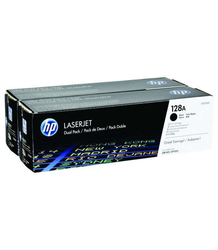 HP - 128A Black Dual Pk LJ Toner Cartridge [CE320AD]
