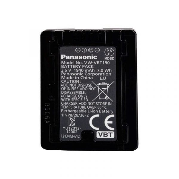 PANASONIC - VW-VBT190E-K Camcorder Battery