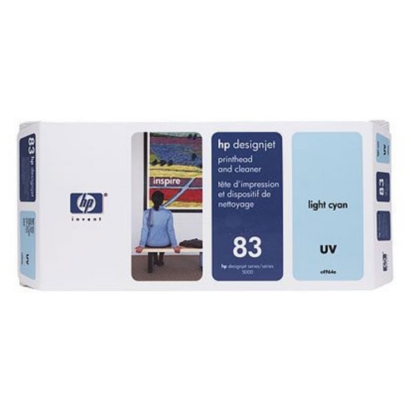 HP - No 83 UV Lt Cyan PH and Cleaner [C4964A]