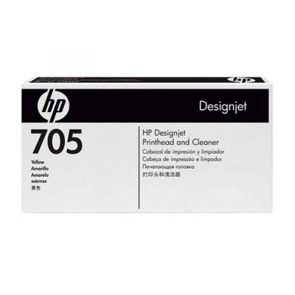 HP - Designjet 705 Yellow Prnthd & Cleaner [CD956A]