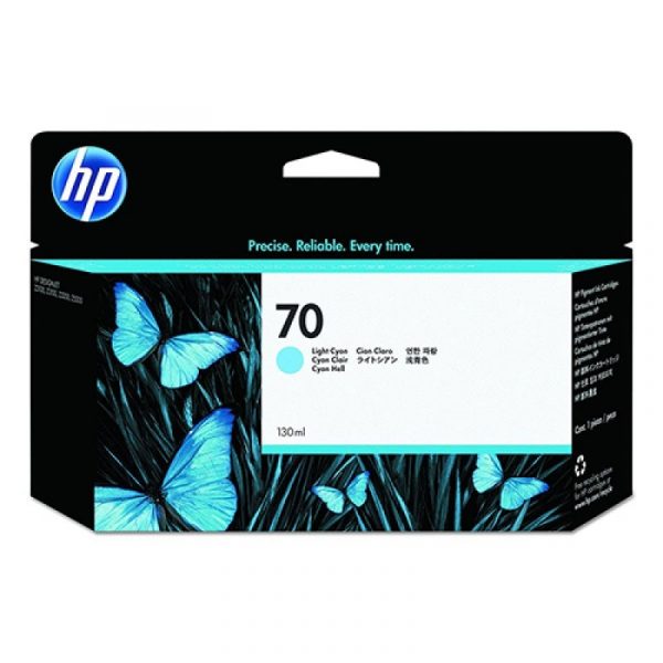 HP - 70 Light Cyan 130 ml Ink Cartridge [C9390A]
