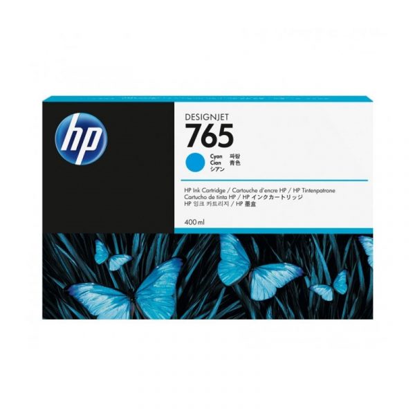 HP - 765 400-ml Cyan Ink Cartridge [F9J52A]