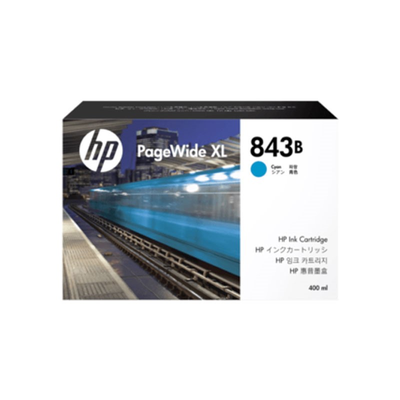 HP - 843B 400-ml Cyan Ink Cartridge [C1Q62A]