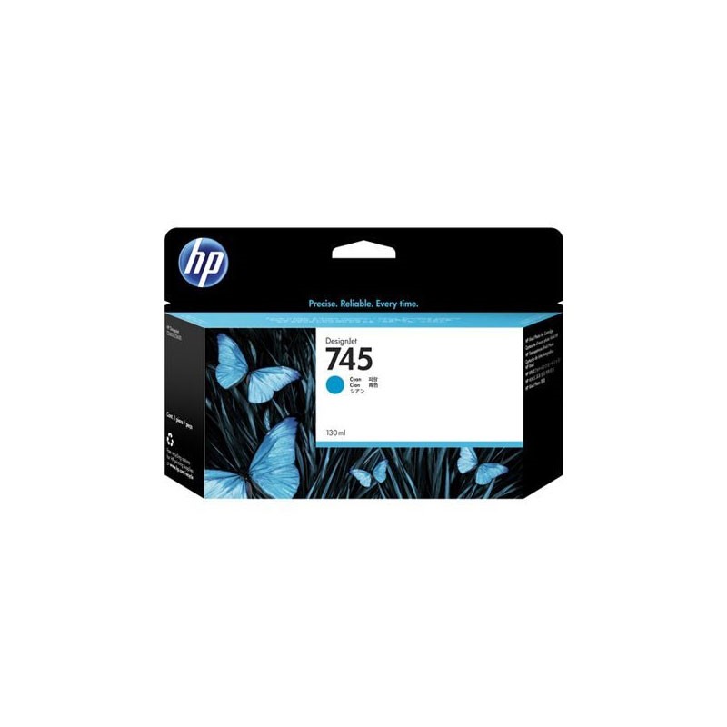 HP - 745 130-ml Cyan Ink Cartridge [F9J97A]