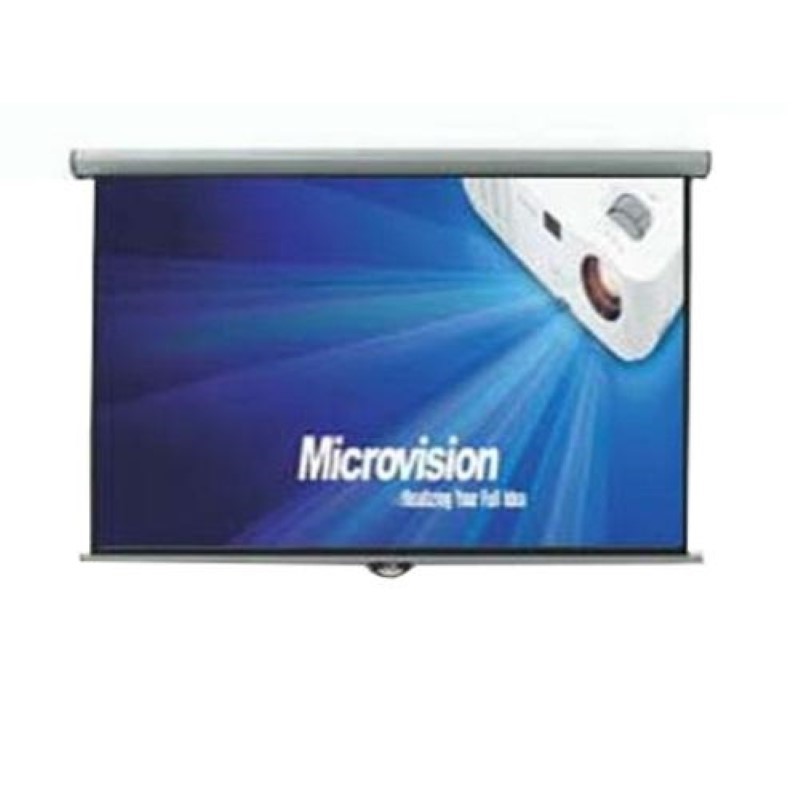 MICROVISION - Manual Wall Screen 150x150 cm / 60inchx60inch [MWSMV1515L]