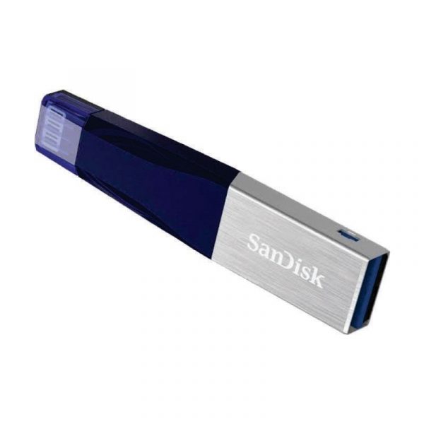 SANDISK - iXpand Mini flash drive 128GB, Blue [SDIX40N-128G-GN6ND]