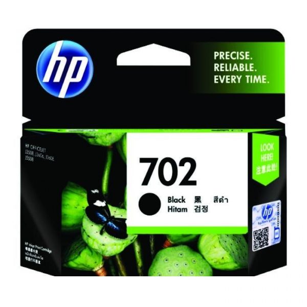 HP - 702 Black Ink Cartridge [CC660AA]