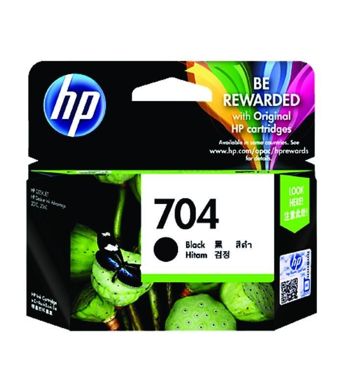 HP - 704 Black Ink Cartridge [CN692AA]